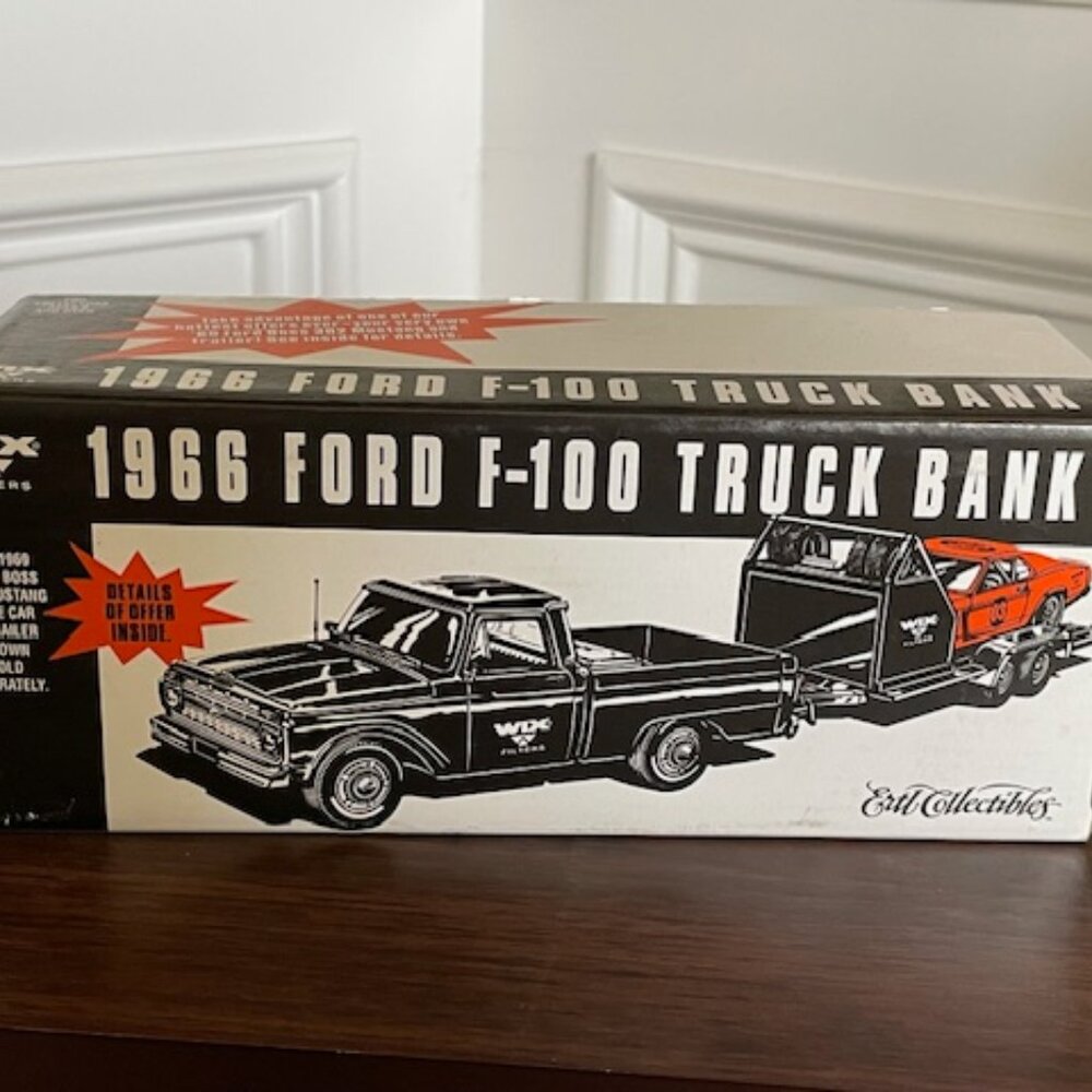 WIX (ERTL) 1966 Ford F-100 Die Cast Truck Bank (Unboxed)